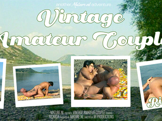 Vintage amateur couple having outdoor sex with each other where everyone can see them!