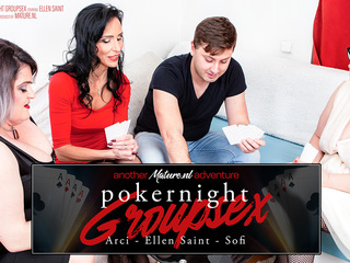 When you play your cards right, a steamy groupsextravaganza is happening with three cockhungry matur