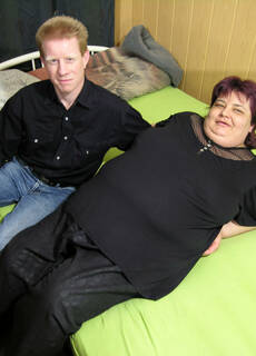Fat mature slut getting a piece of cock at Mature.nl